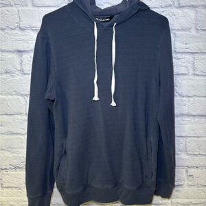 Travis Mathew Hoodie Mens Small Blue Drawstring Pockets Long Sleeve